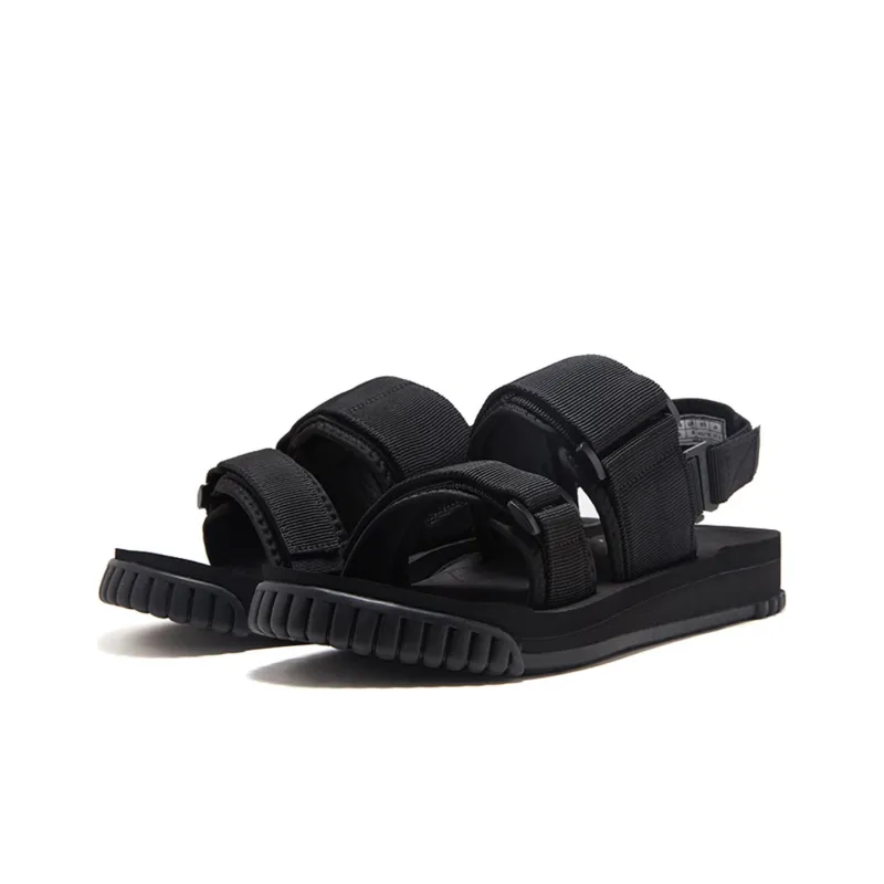 SHAKA Weekender Hook and Loop Beach Sandals Unisex Black-2