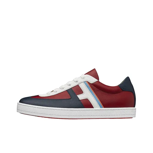 HERMES Boomerang Skateboard Shoes Men Low-Top Red/Blue