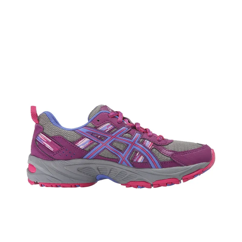 Asics Gel-Venture 5 Wear-Resistant Low-Top Running Shoes Women's Purple Gray-1