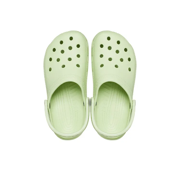 Crocs Classic Crocs Beach Unisex Gray Green Sandals-3