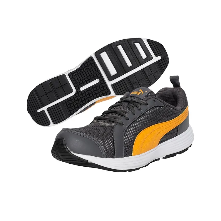 PUMA Rambo Idp Low-Top Running Shoes Men's Gray White Yellow-4