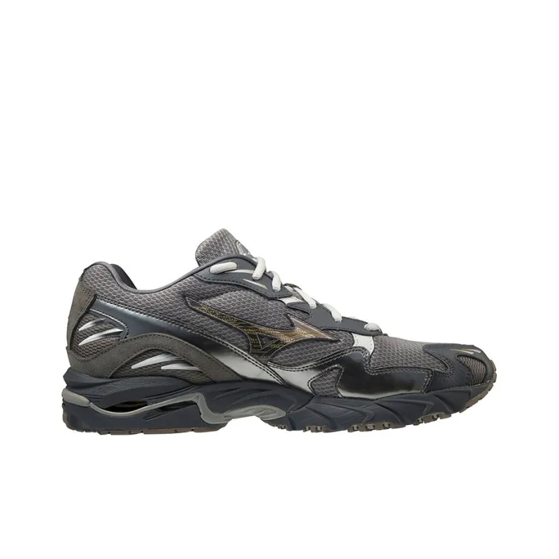 Mizuno Wave Rider 10 Slip-Resistant Low-Top Running Shoes Unisex Black Gray-1