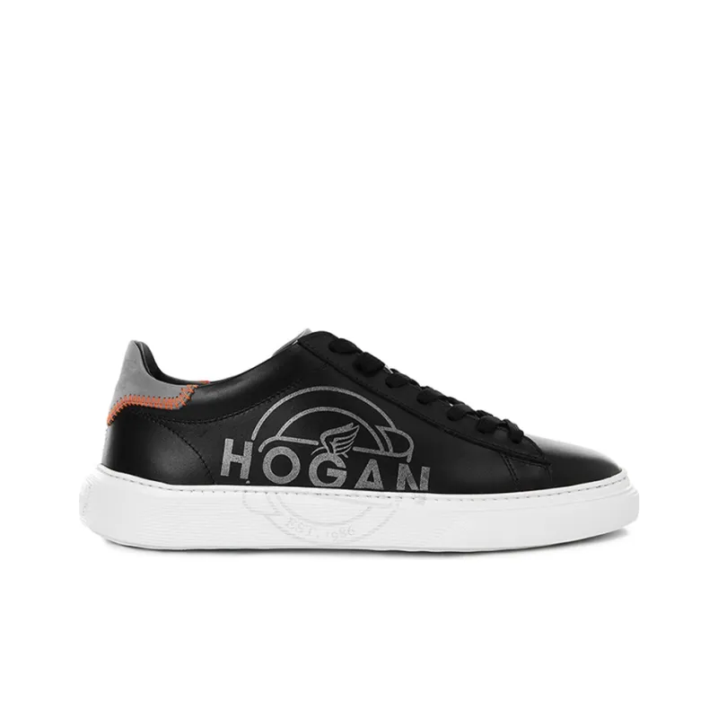HOGAN CASSETTA 365 Stylish Skateboarding Shoes Men's Black-1