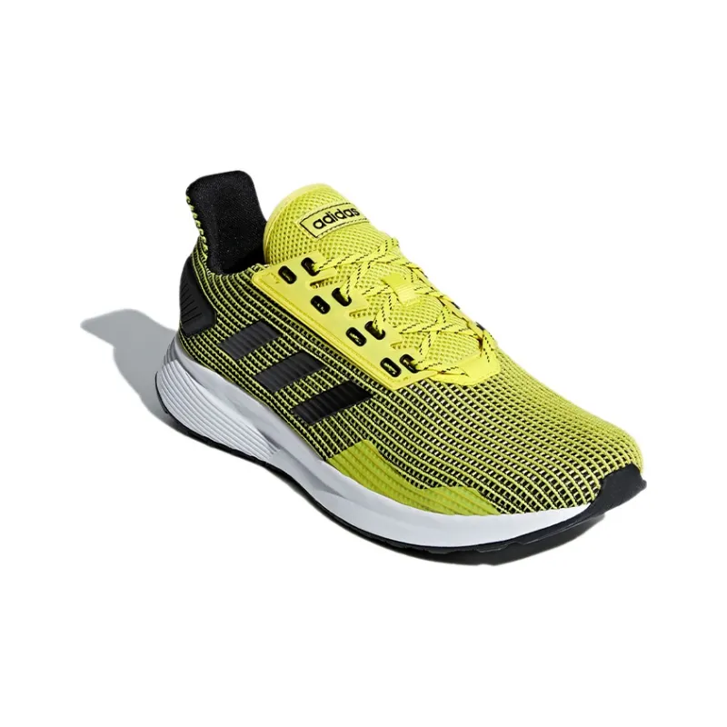 Adidas Duramo 9 Breathable Low-Top Running Shoes Men's Yellow Black-2