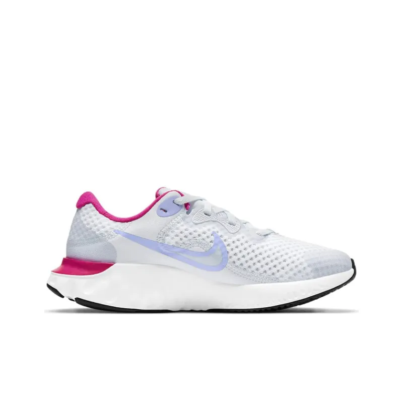 Nike Renew Run 2 Anti-Slip And Wear-Resistant Breathable Low-Top Running Shoes Women's Light Blue Red-1