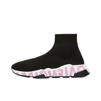Balenciaga Speed Graffiti Black Pink Women's