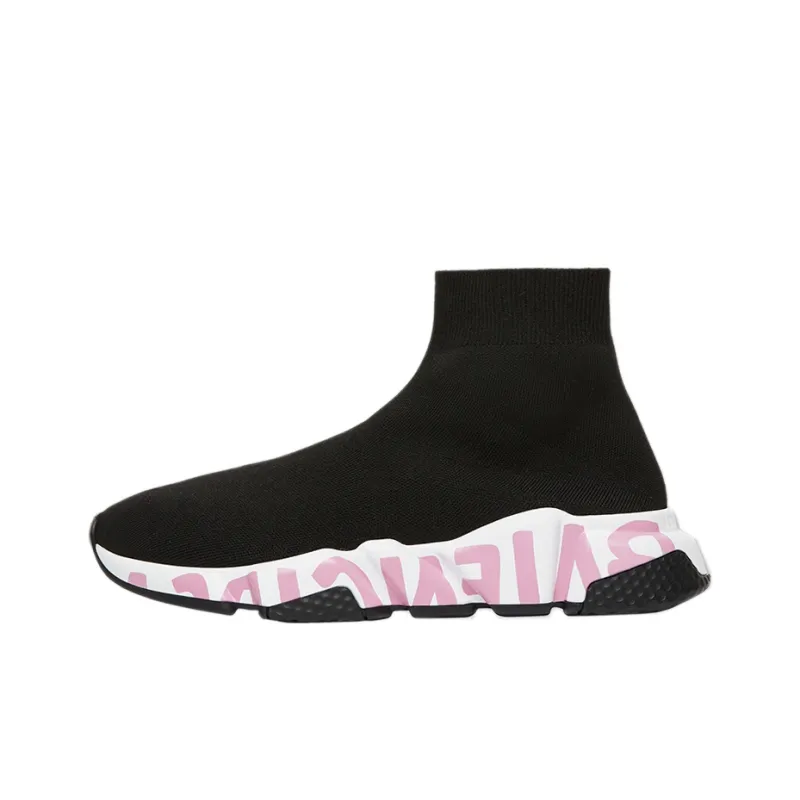 Balenciaga Speed Graffiti Black Pink Women's-0