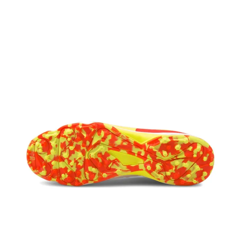 One8 x PUMA One8 Virat Kohli Cushioning Slip-Resistant Balance Low-Top Running Shoes Men's White Red Yellow-5