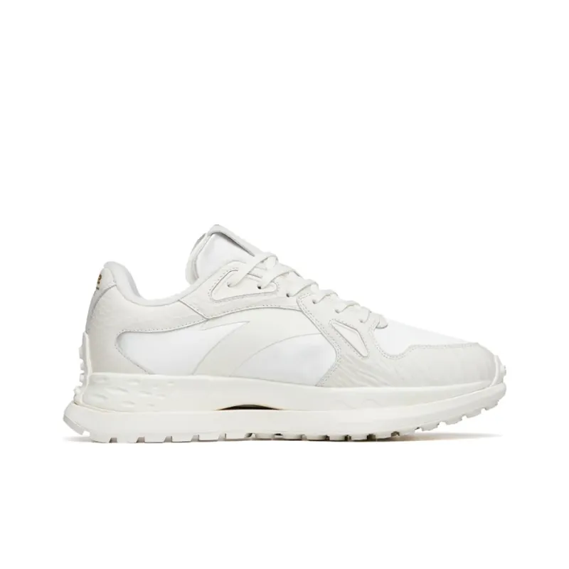 Anta Cushioning Anti Slip And Wear Resistant Low Top Running Shoes Women's Ivory White Trendy Casual Sleeping Dragon-1