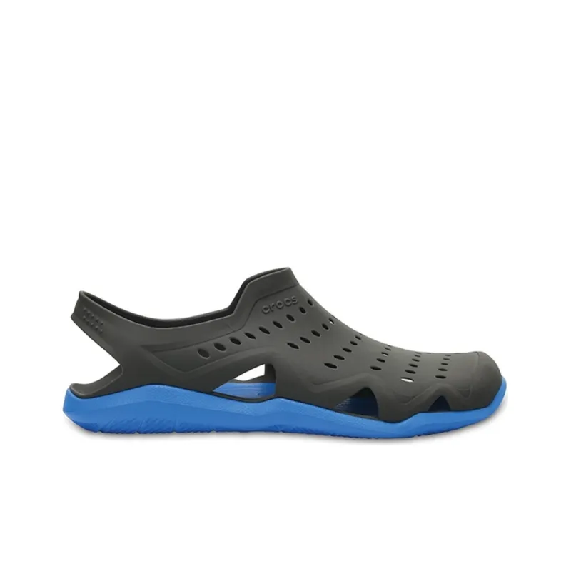 Crocs Swiftwater Wave Clogs 'Black Blue'-1