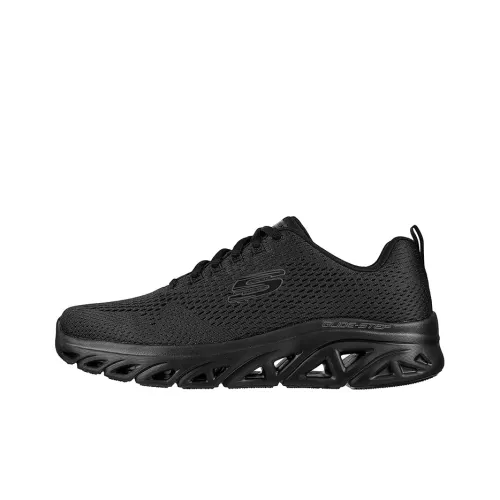 Skechers Glide-step Sport Running Shoes Men Low-Top All Black