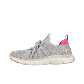 Skechers Flex Appeal 4.0 Anti-Slip Wear-Resistant Low-Top Running Shoes Women's Gray Pink
