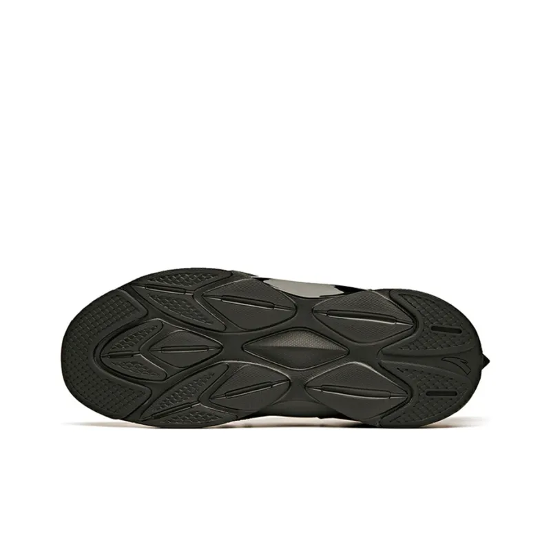 Anta Cushioned Slip-Resistant Abrasion-Resistant Breathable Low-Top Running Shoes Men's Black-4