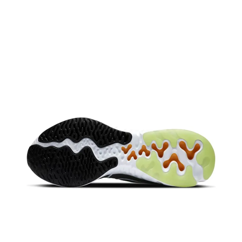 Nike Renew Run Cushioning Anti-Slip Wear-Resistant Breathability Low-Top Running Shoes Men's Black Yellow-5