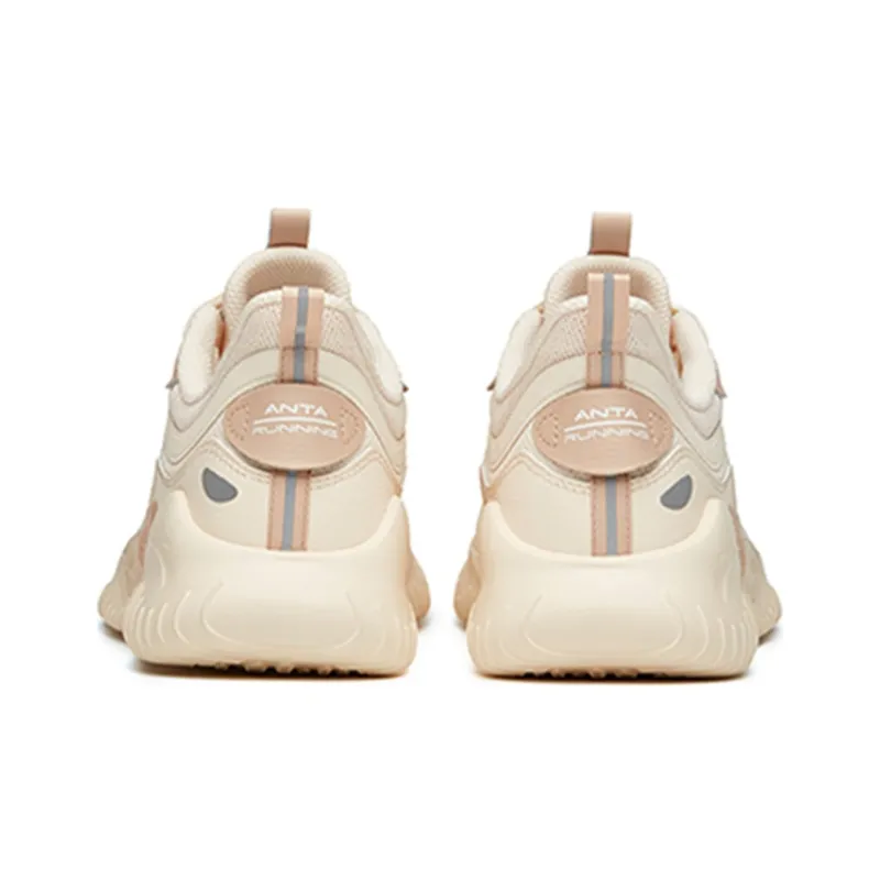 Anta Running Collection Anti Slip Wear Resistant Low Top Running Shoes Women's Oat-4