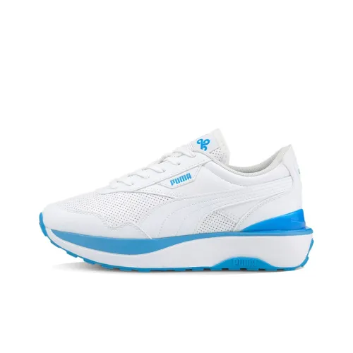 PUMA Cruise Rider Trainer Casual Shoes Women's Low-Top White/Blue