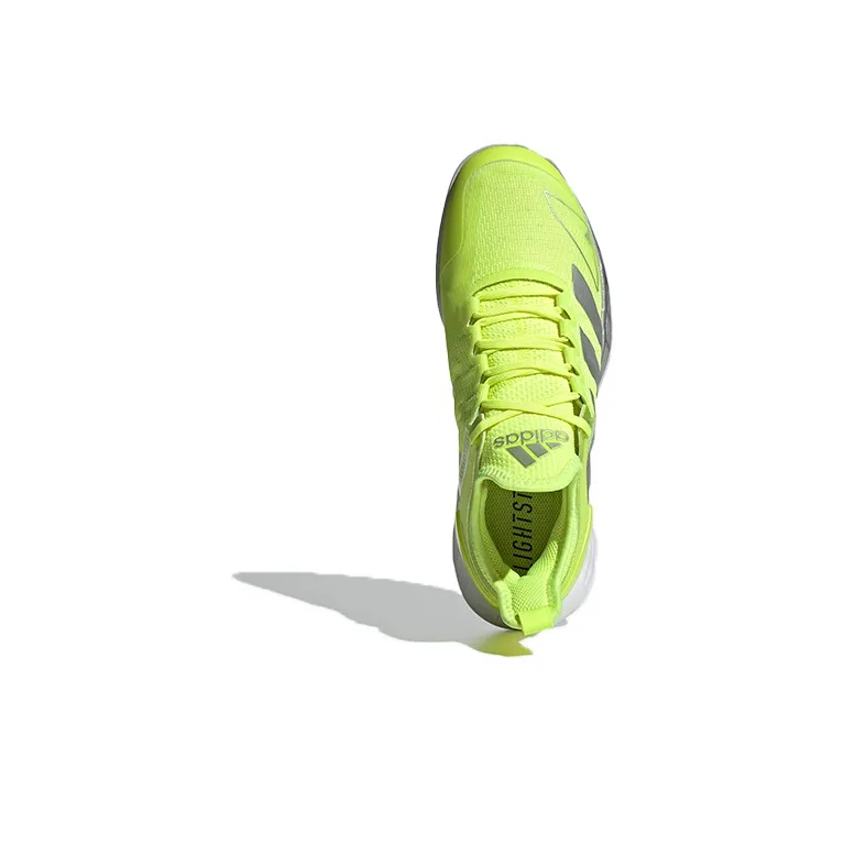 Adidas Adizero Ubersonic 4 Breathable Low Top Running Shoes Women's Yellow Silver Gray-4