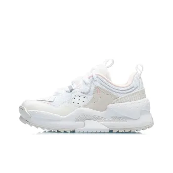 LiNing CF Misty Clouds Of The Ancient City Mountain Low Top Sports Casual Shoes Women's White