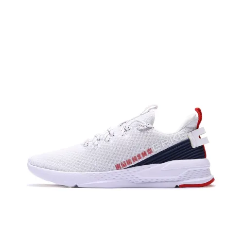 Erke Low Top Running Shoes Men's True White