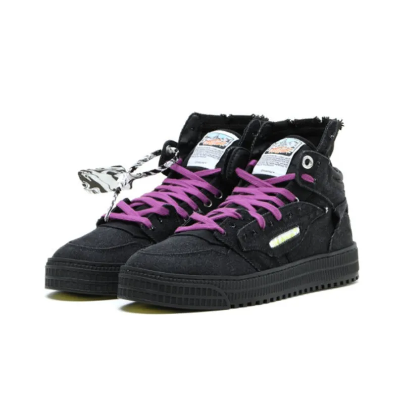 OFF WHITE Off Court High Top Sneakers /Purple-2