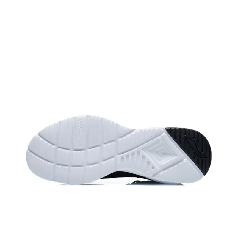 LiNing Low Top Casual Running Shoes Men's Black White-5