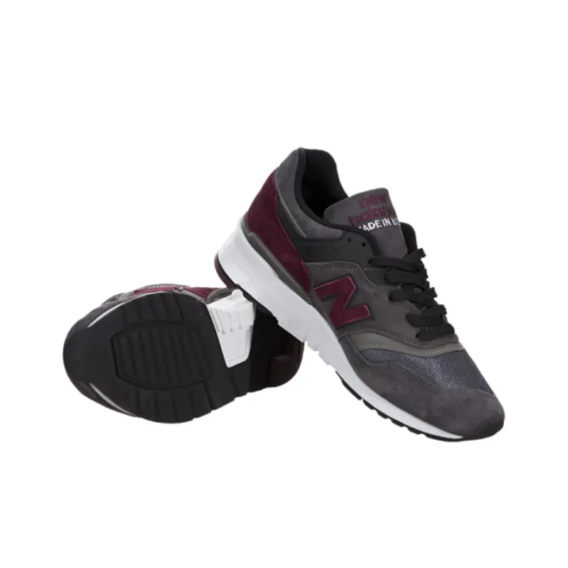 New Balance 997 Connoisseur Guitar Grey Burgundy-4
