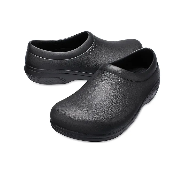 Crocs On The Clock Slip Resistant Work Slip On Black-5