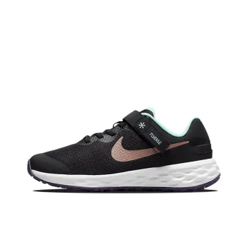 Nike Revolution 6 FlyEase GS 'Black Metallic Red Bronze'