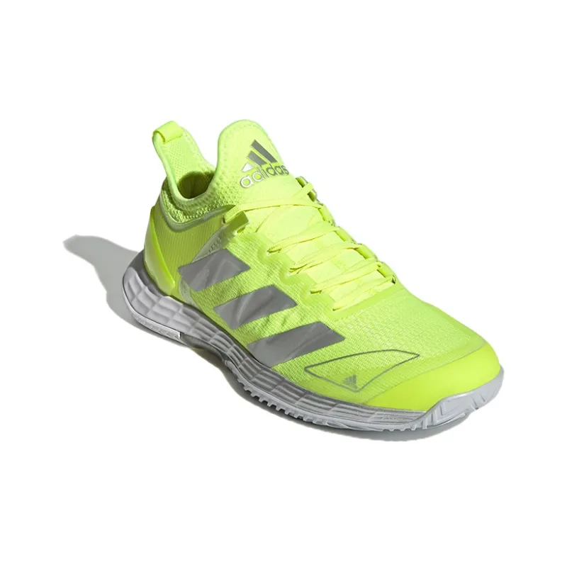 Adidas Adizero Ubersonic 4 Breathable Low Top Running Shoes Women's Yellow Silver Gray-2