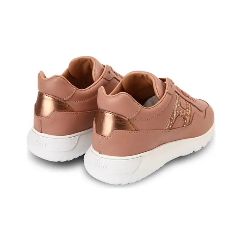 HOGAN ICUBE Shock Absorbers Low Top Casual Shoes Women's Black-3