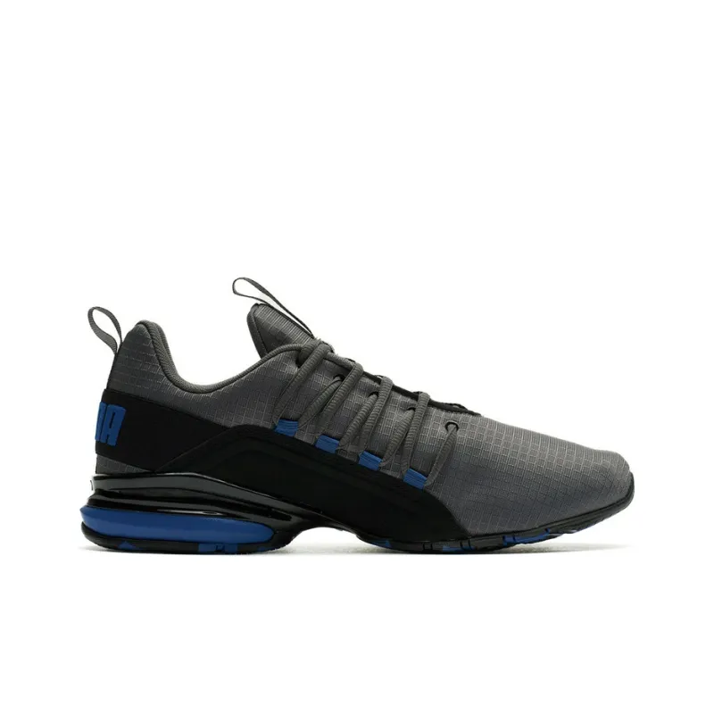 PUMA Axelion Rip Low-Top Running Shoes Men's Gray Black Blue-1