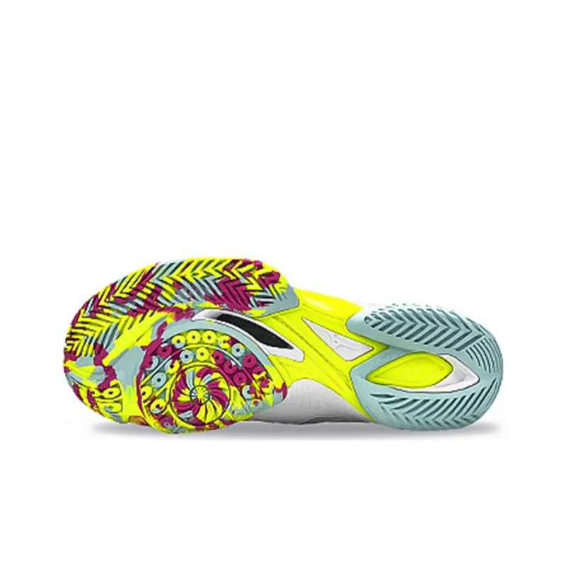 Mizuno Wave Claw 2 Cozy Wear resistant Low Tops White-4