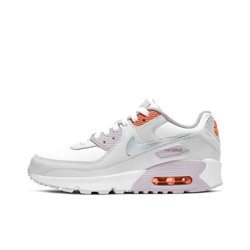 Nike Air Max 90 Running Shoes Women's Low-Top White/Gray/Pink