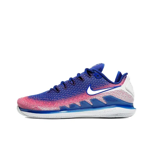 Nike Air Zoom Vapor X Tennis Shoes Unisex Low-Top White/Red/Blue