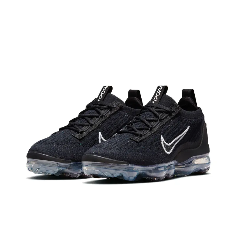 Nike Air VaporMax 2021 Fk Black Metallic Silver Women's-2