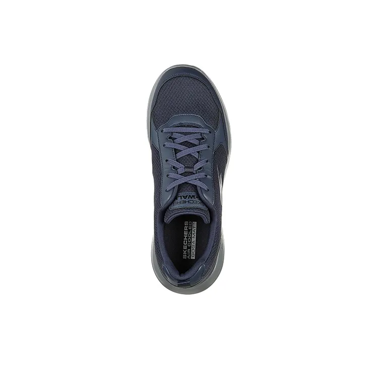 Skechers GoWalk Ma Cushioned Slip Resistant Abrasion Resistant Low Top Casual Shoes Men's Marine Blue-3
