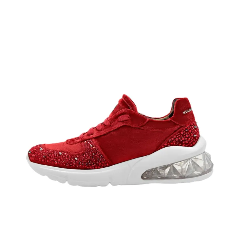 PHILIPP PLEIN Velvet Studs Low-top Sneakers-0