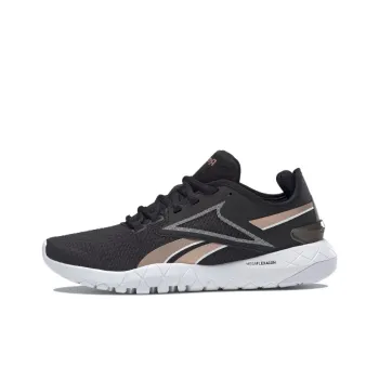 Reebok Mega Flexagon 2 Cushioning Anti-Slip Wear-Resistant Breathability Low-Top Running Shoes Women's Black Rose Gold