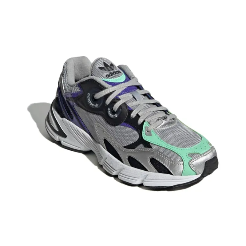 Adidas Originals Astir Silver Black Purple Aqua Women's-2