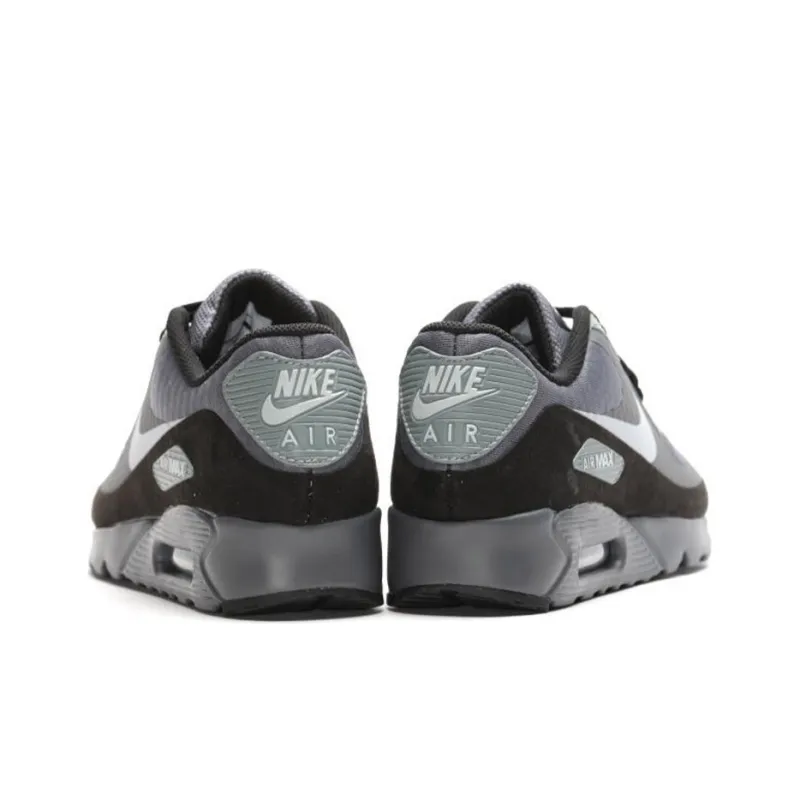 Nike Air Max 90 Cushioning Anti-Slip And Wear-Resistant Low-Top Running Shoes Men's Gray Black-3