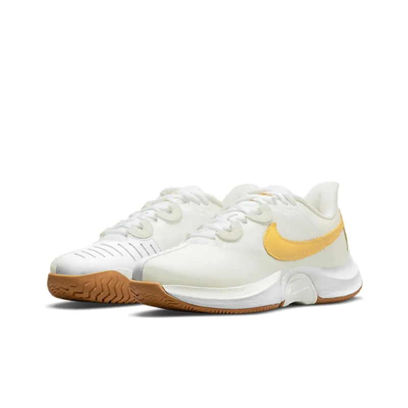 Nike Court Air Zoom Gp Turbo Tennis Shoes White/Orange Women's-2