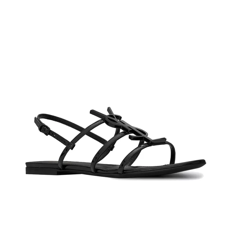 SAINT LAURENT Cassandra Monogram Sandals-1