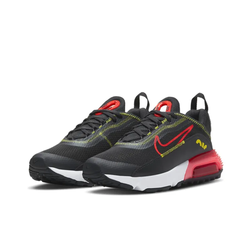 Nike Air Max 2090 Running Shoes Women's Low Top Black/Red/Green-2