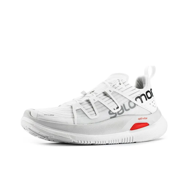 SALOMON Lezzgo MAX Anti Slip Wear Resistant Breathable Lightweight Low Top Running Shoes Unisex White-1