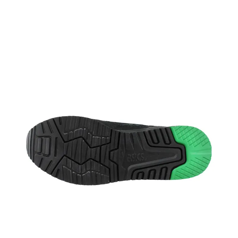 Asics Gel-Lyte 3 Lace Up Low-Top Running Shoes Men's Black Green-5