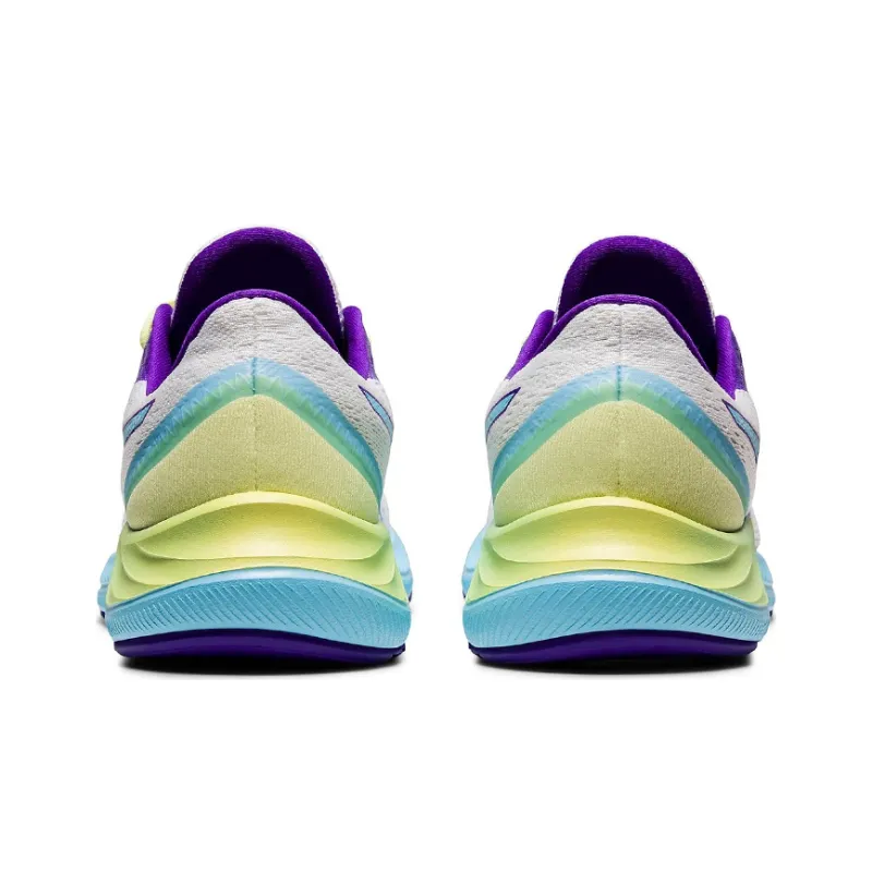Asics Gel-Excite 8 Wear-Resistant Low-Top Running Shoes Women's White Purple Blue-4