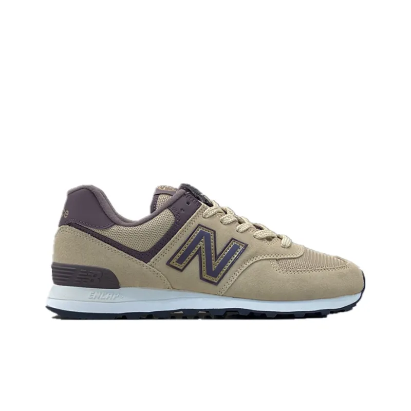 New Balance 574 Sport Shoes Brown 'Khaki Purple'-1