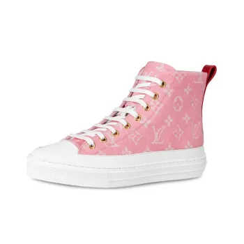 LOUIS VUITTON Lv Stellar High Top Sports Shoes Pink Women's