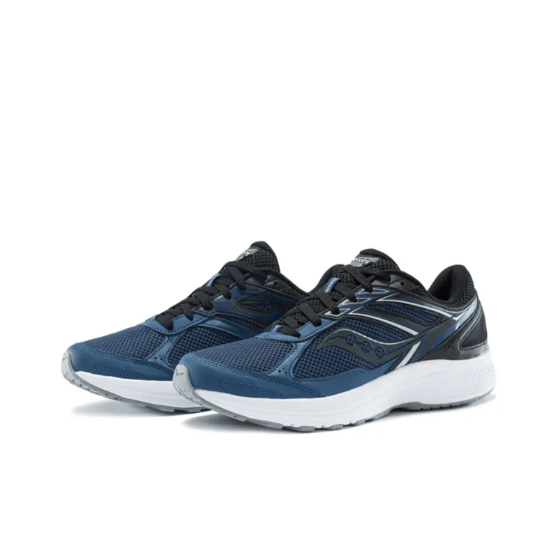 Saucony Cohesion 14 Cushioning Anti-Slip Wear-Resistant Breathability Low-Top Training Running Shoes Men's Blue Black-2