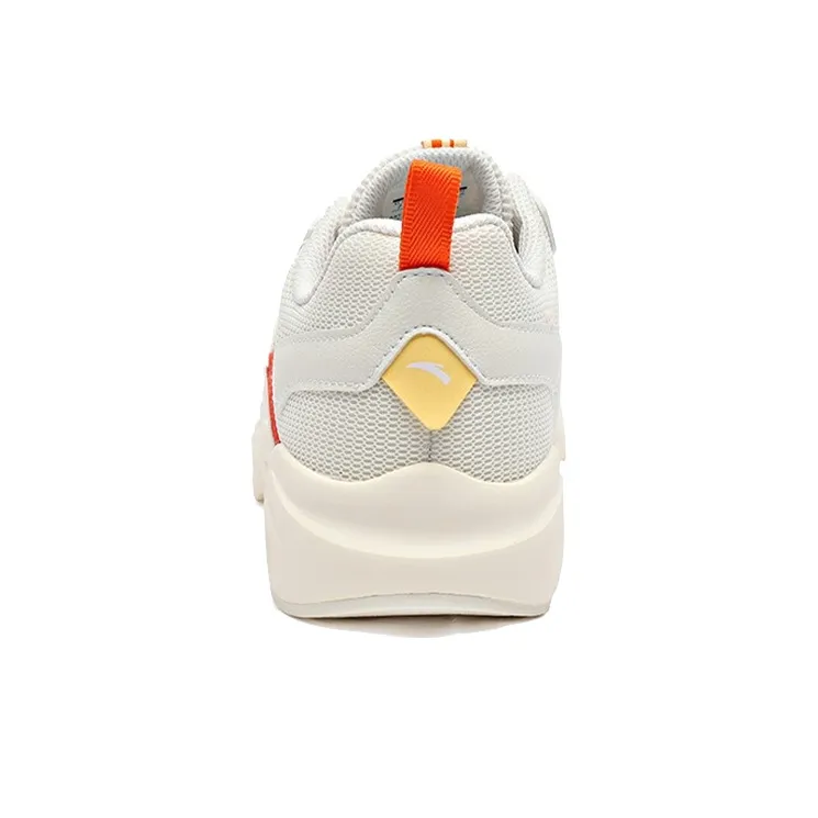 Anta Running Collection Cushioning Anti-Slip And Wear-Resistant Low-Top Running Shoes Women's White Orange Sports-3
